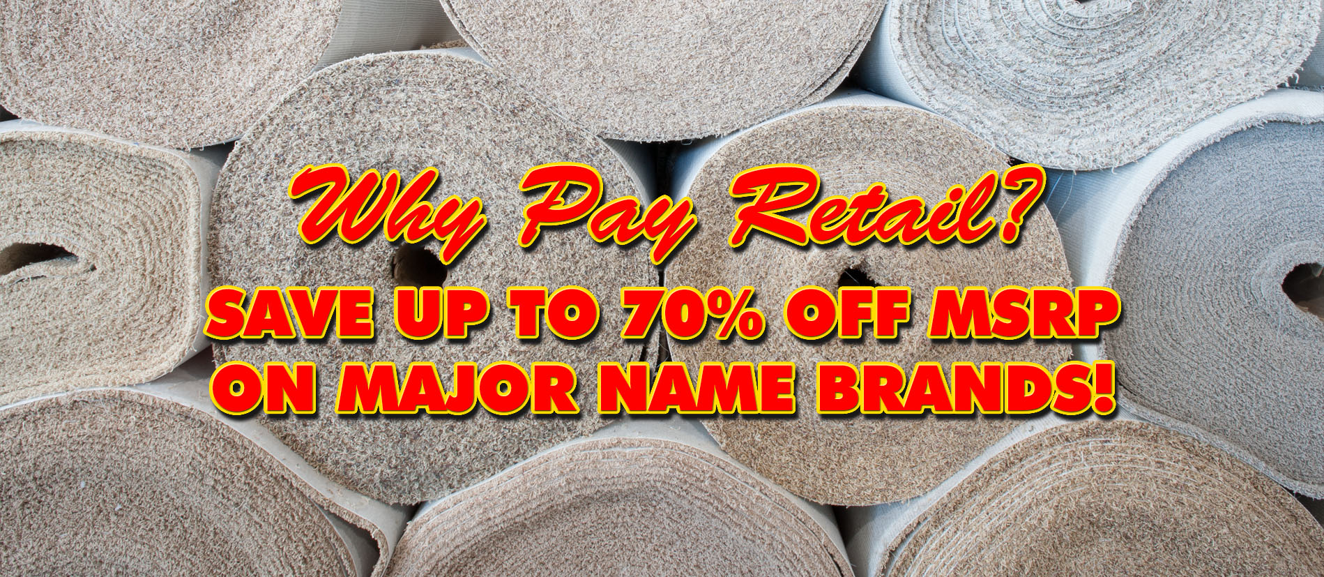 Why Pay Retail? Save Up To 70% Off MSRP On Major Name Brands!